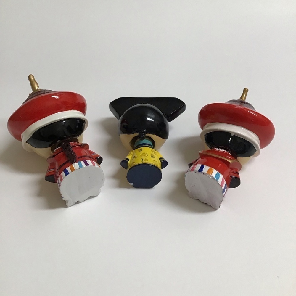 Bobble Head Dolls SET OF 3 Beijing China Palace Museum Gifts Souvenir Resin - Picture 5 of 10